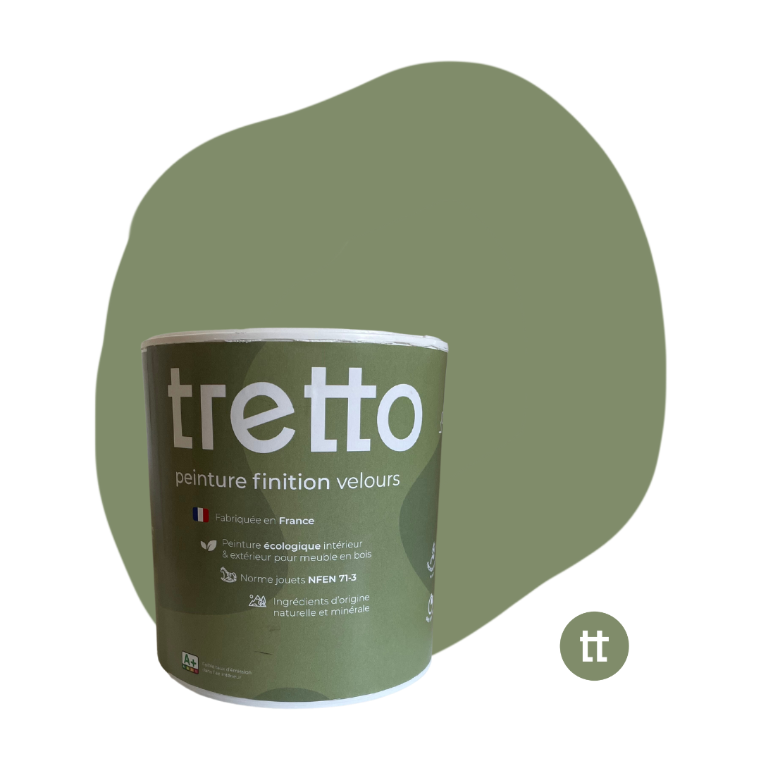 vert olive -  peinture tretto pour meubles interieurs & extérieurs (Norme Jouet)