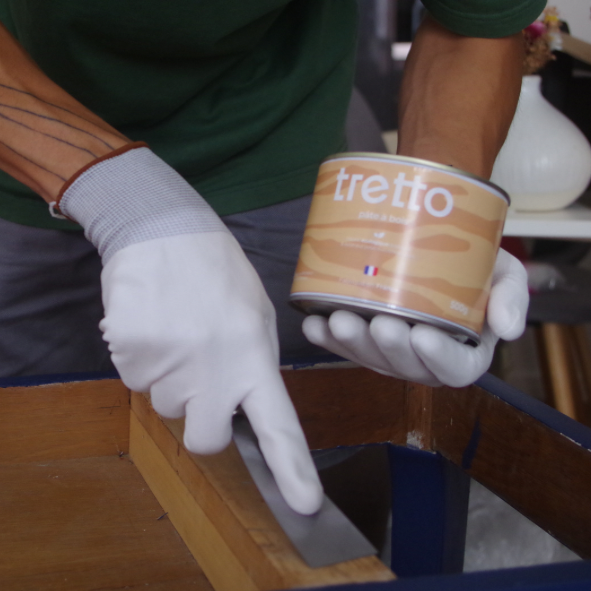 pâte à bois - mastic pour lisser et réparer les meubles en bois interieur  et exterieur – Tretto